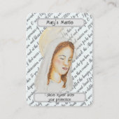 Mary’s Prayer Card 名刺 (正面)