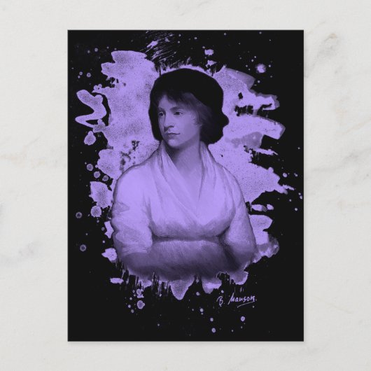 Mary Shelley (Wollstonecraft)トリビュート ポストカード (正面)