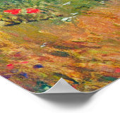 Mary Stevenson Cassattによるフィールドでのポピー ポスター (角)