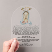 Mary Undoer of Knots Acrylic Prayer Card アクリル招待状 (インサイチュ (ポータブル))