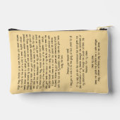 Mary, Undoer of Knots Prayer Card アクセサリーポーチ (裏面)