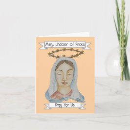 Mary, Undoer of Knots Prayer Card ノートカード