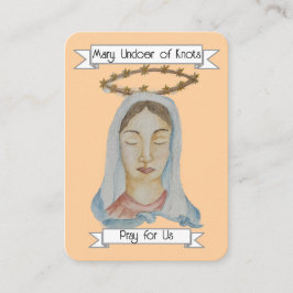 Mary, Undoer of Knots Prayer Card 名刺