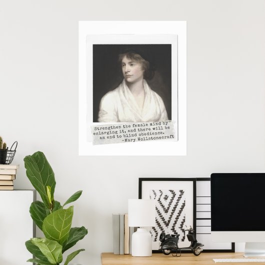Mary Wollstonecraft引用文素晴らし – 歴史の女性 ポスター (ホームオフィス)