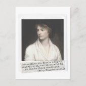 Mary Wollstonecraft引用文素晴らし – 歴史の女性 ポストカード (正面)