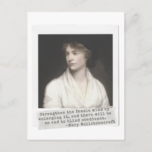 Mary Wollstonecraft引用文素晴らし – 歴史の女性 ポストカード (正面)