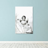 Mary Wolstonecraft Shelleyの子ども キャンバスプリント (インサイチュ (ウッドフロア))