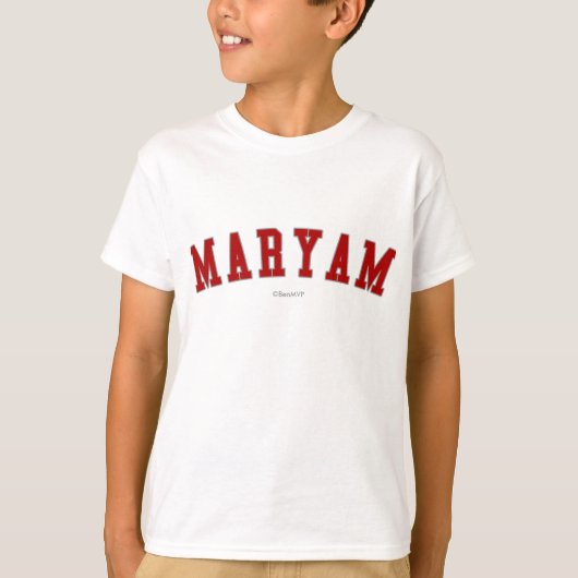 Maryam Tシャツ (正面)