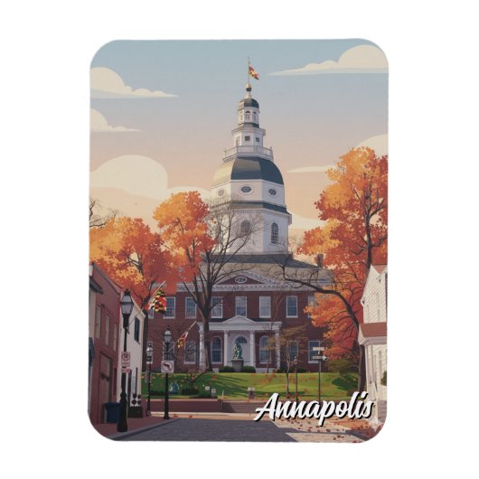 Maryland Annapolis Travel マグネット (縦)