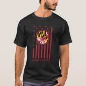Maryland Baseball Player Fan Gear MD The Free Stat Tシャツ (正面)