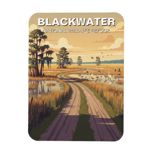 Maryland Blackwater National Wildlife Refuge マグネット (縦)