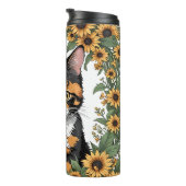 Maryland Calico Cat And Black Eyed Susan Flowers タンブラー (回転右)