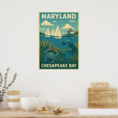 Maryland Chesapeake Bay V01 ポスター (キッチン)