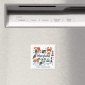 Maryland  Family Trip Keepsake Personalized マグネット (インサイチュ (食洗機))