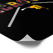 Maryland Flag Lacrosse Boys Mens College LAX Stic ポスター (角)