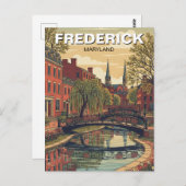 Maryland Frederick Historic District Travel ポストカード (正面/裏面)