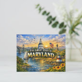  Maryland Greetings Postcard  ポストカード (スタンド正面)
