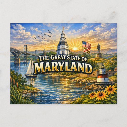  Maryland Greetings Postcard  ポストカード (正面)