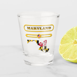 MARYLAND MAP, MARYLAND, USA. SAMER BRASIL ショットグラス