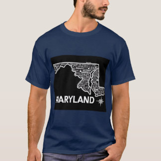 Maryland Map Oversized Tシャツ