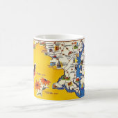  Maryland Map Postcard Mug コーヒーマグカップ (中央)