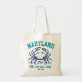 Maryland Old Line State Crab  トートバッグ (正面)