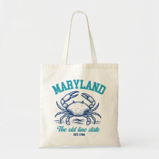 Maryland Old Line State Crab  トートバッグ (正面)