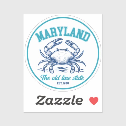 Maryland Old Line State Gift for Nature Lover シール (シート)