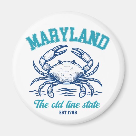 Maryland Old Line State - Maryland Pride マグネット (正面)