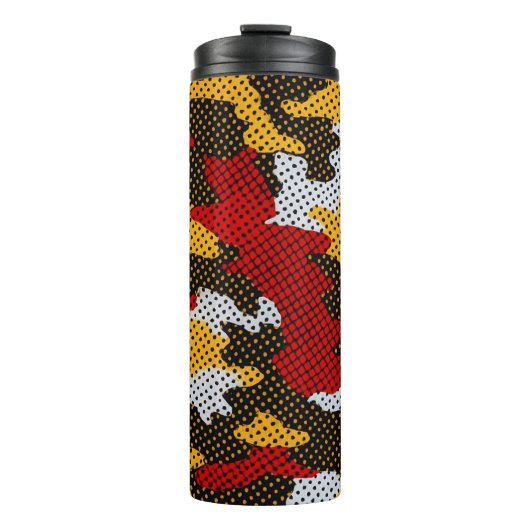 Maryland Red & Black Turtle Camo Printed タンブラー (正面)