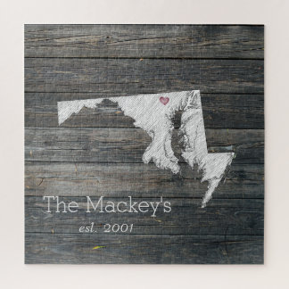 Maryland Rustic State Puzzle ジグソーパズル