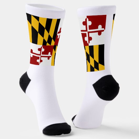Maryland State flag ソックス (傾斜あり)