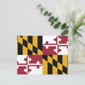 Maryland State Flag Calvert Crossland ポストカード (スタンド正面)