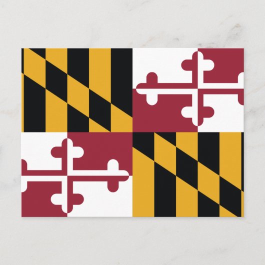Maryland State Flag Calvert Crossland ポストカード (正面)