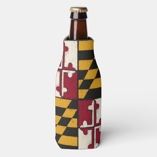 Maryland State Flag Cold Insulated Bottle Holder   ボトルクーラー (ボトル正面)