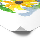 Maryland State Shape Baltimore Oriole Susans ポスター (角)