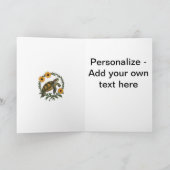 Maryland Terrapin And Black Eyed Susan Flowers シーズンカード (内部)