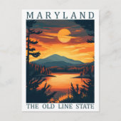 Maryland the Old Line State USA Travel Place ポストカード (正面)