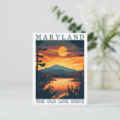 Maryland the Old Line State USA Travel Place ポストカード (スタンド正面)