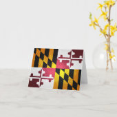 Marylanderの旗 カード (黄色い花)