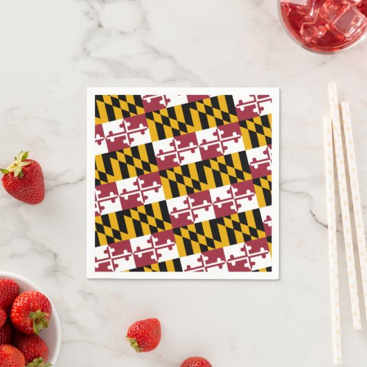 Marylander Flag Design, Flag of Maryland スタンダードカクテルナプキン (インサイチュ)