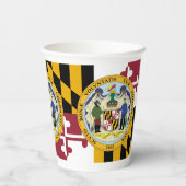 Marylander Flag & Seal Design, Flag of Maryland 紙コップ (裏面)