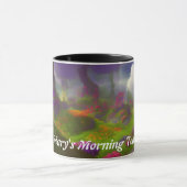 Mary's Morning Teaカスタマイズ可パーソナライズされた能 マグカップ (中央)