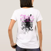 Maryz Eyez: 壊れたスピーカーの女性LongTank Tシャツ (裏面)