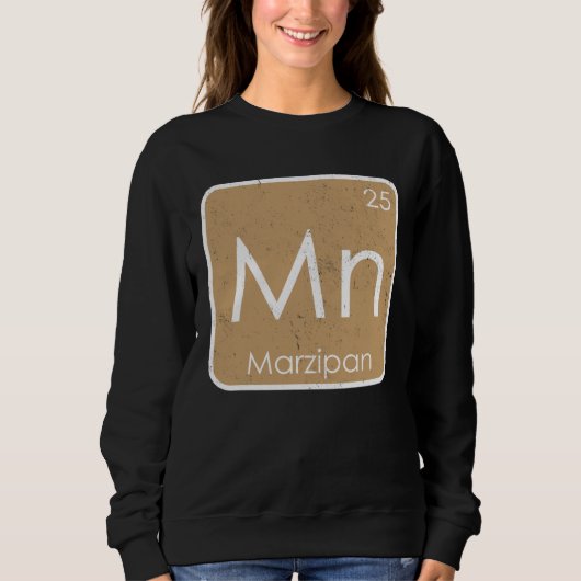 Marzipan Mn Periodic Table Element Honey Sugar Con スウェットシャツ (正面)