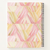 Marzipan & Wewakパターン抽象芸術モノグラム名 ノートブック (裏面)