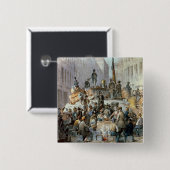 Marzstrasse、ウィーン1848年のバリケード 缶バッジ (正面&裏面)