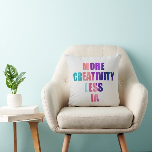 Más creatividad y menos inteligencia artificial クッション (椅子)