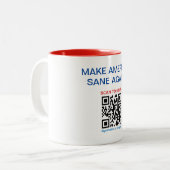 MASA MUG - Make America Sane Again! ツートーンマグカップ (正面左)
