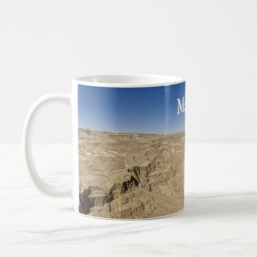 Masada View コーヒーマグカップ (左)